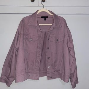 Lavender button up coat